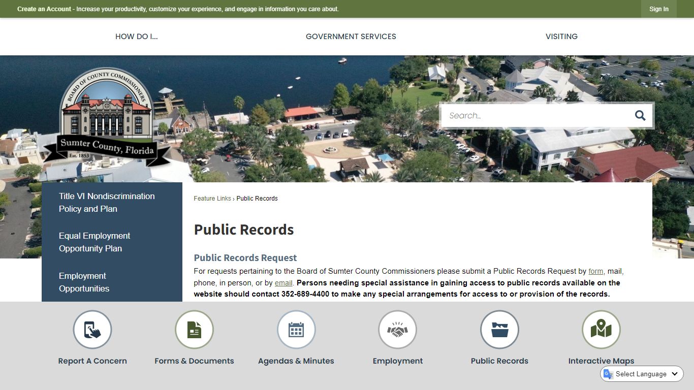Public Records | Sumter County, FL - Official Website